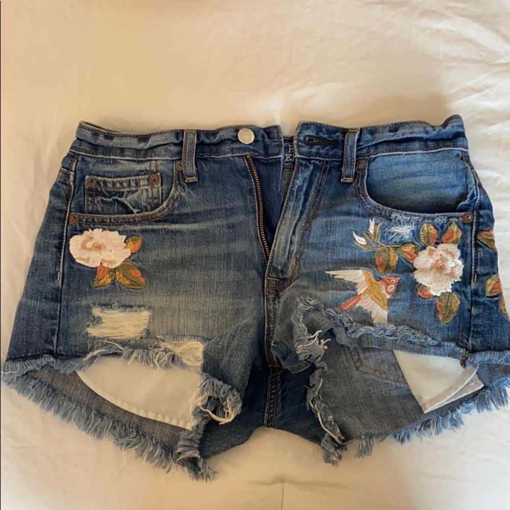 Denim shorts